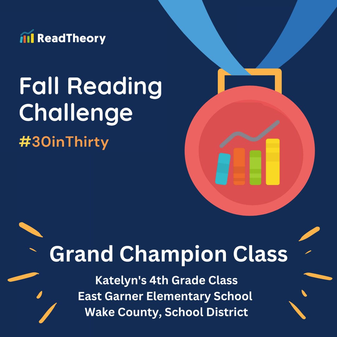 🎉 The results are in!!! 🎉

The Grand-Prize winner for #30inThirty is Katelyn’s 4th grade class from East Garner Elementary School in North Carolina! 

<a href="/kevierswcpssne1/">keviers@wcpss.net</a>
<a href="/EastGarnerES/">East Garner Elementary School</a>
<a href="/WCPSS/">Wake County Public School System</a>

Congratulations to you and your class!

Be sure to tag us at your pizza party 😊🍕🏆