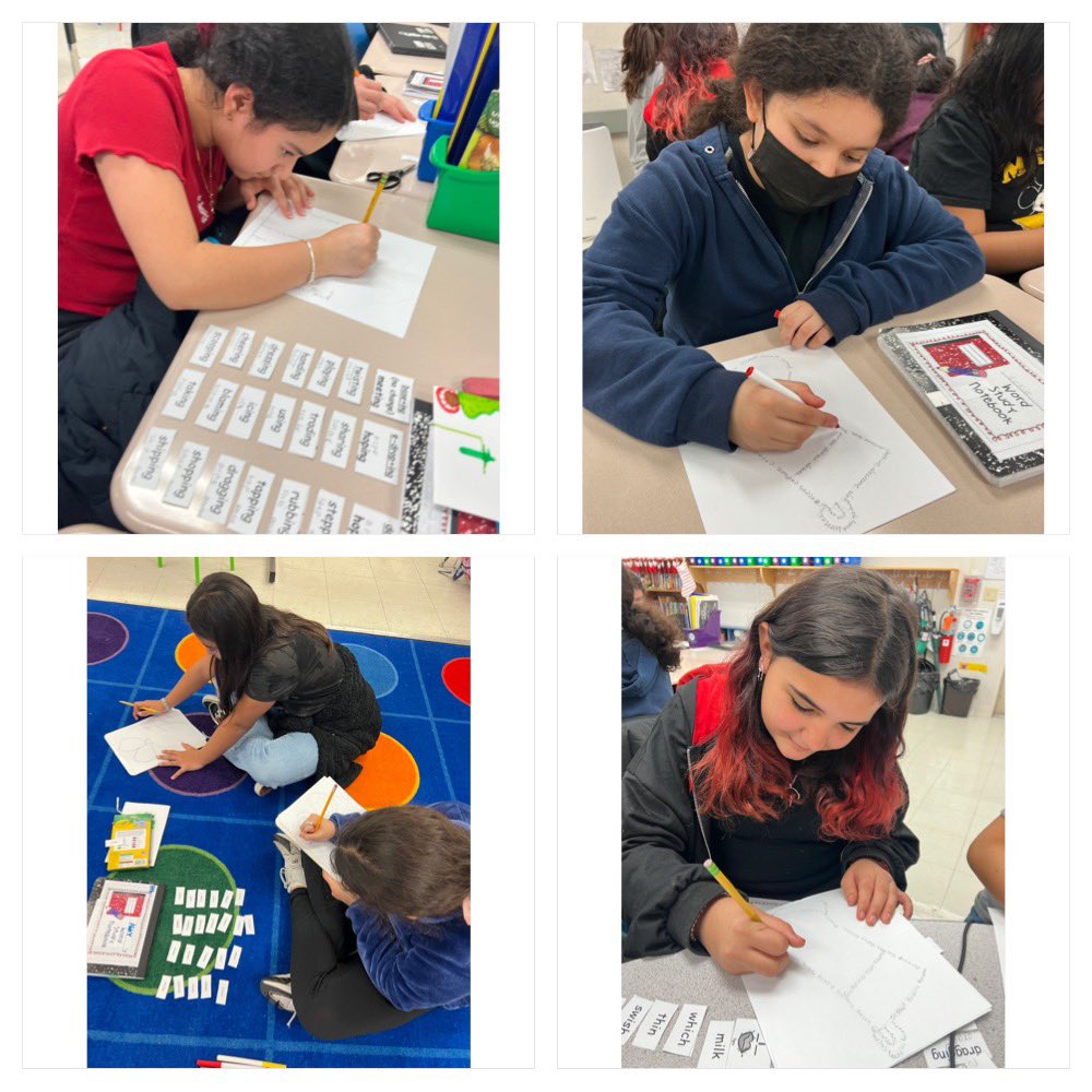 To bring Holiday Magic into the classroom, students outline a Christmas coloring page using their word study words 😍<a href="/GuilfordEle/">Guilford Elementary School</a>