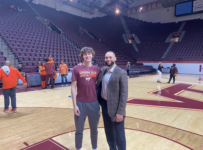 HSTopRecruiting's tweet photo. Top 2025 recruit Colt Langdon (@ColtLangdon) on his recent visit to Virginia Tech!

@CoachWebbie https://t.co/ikJBO0l4c2