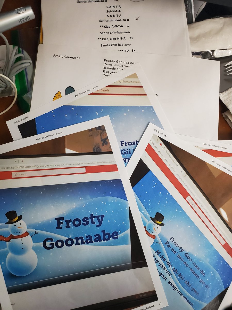 Hot off our WAK office Frosty Goonaabe. Miigwech to my staff member Jason. I could never do what he is are capable of doing. Full translation and on mp3. Never forget my teachers have to approve first. <a href="/SandraPeltier2/">Waasko Nanggookwe/Sandra Peltier</a> <a href="/WikyBoardEd/">The Wiikwemkoong Board of Education</a> <a href="/DukePeltier/">Space Investor</a>