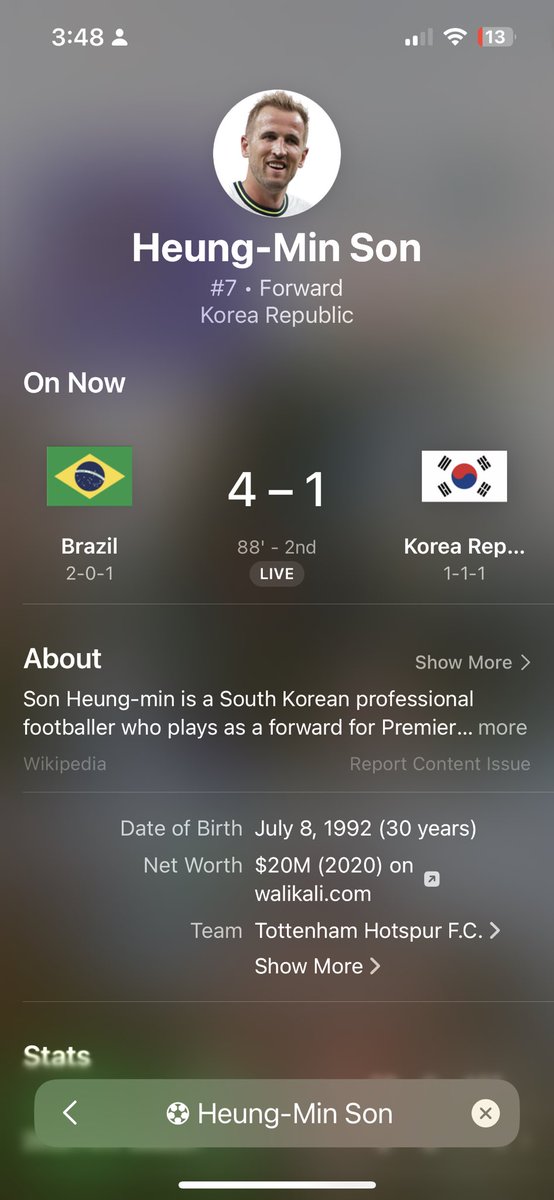 thefeat's tweet photo. @AppleSupport @Apple this isn’t #SonHeungMin fix it! https://t.co/9LCs8hcdxJ