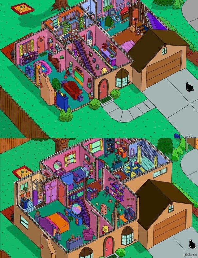 noam_trey's tweet photo. L’aménagement intérieur de la maison des Simpsons. https://t.co/mliQeOQbd8