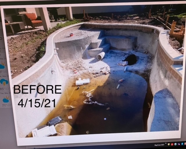JCallawayWFTS's tweet photo. Whatever happened to all of those Olympus Pools' victims left with muddy pits in their back yards? We found most who applied for Florida's Construction Recovery Fund have been shut out. https://t.co/QWXhy7tvQ8 https://t.co/YYkDCqYDPo