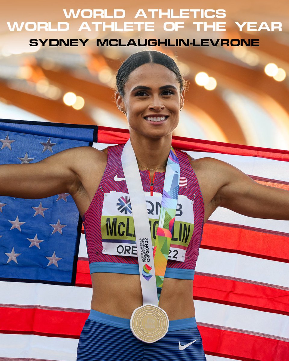 JUST ANNOUNCED: Sydney McLaughlin-Levrone (@GoSydGo) is the 2022 World Athletics Female Athlete of the Year!