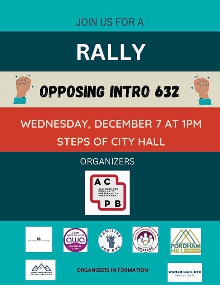 Jgcollins_NYC's tweet photo. @HarveyforNY I hope your concern for dangers to residents extends to opposing @NYCCouncil #Intro632 which would prohibit landlords, tenant organizations, and co-op and condo boards from inquiring as to the criminal backgrounds of prospective tenants or purchasers. https://t.co/13BBF3eo37