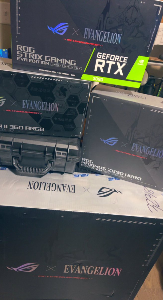 Joofrodeleon's tweet photo. Did someone say evangelion👀
#LimitedEdition 
#Evangelion Full-build #Anime #pcbuild #RTX3090 #ASUS 💦💦 https://t.co/IlrkF2K0Yb