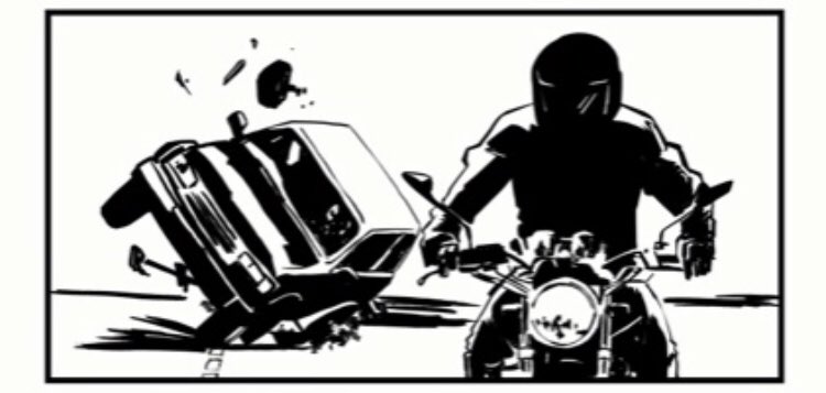 Definitely thinking about STREETHAWK while drawing these pages 