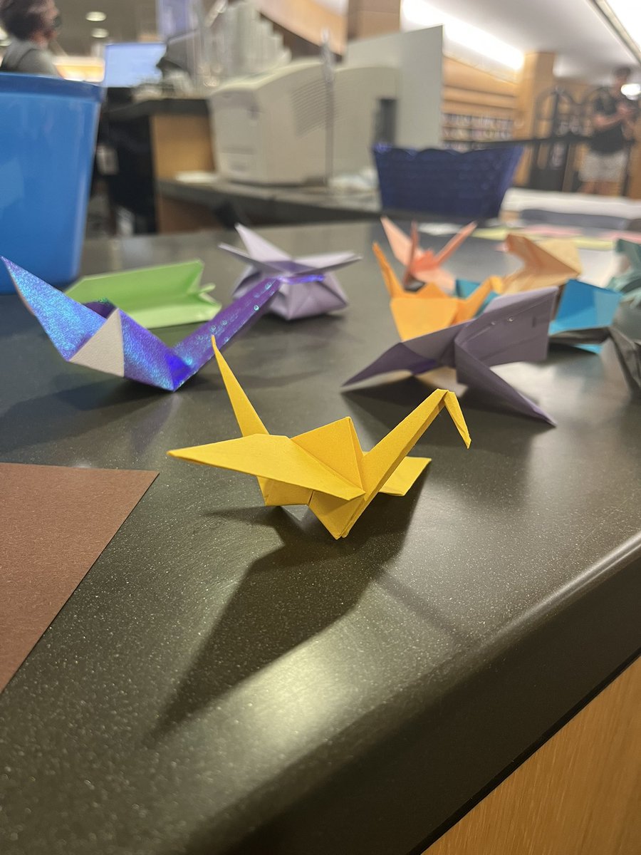 Reminder: you’ve got this!! In the meantime, if you need a breather from studying come check out our origami station at the circulation desk (near the Research Assistance desk)! Craft, relax, and enjoy a motivational comment or two!