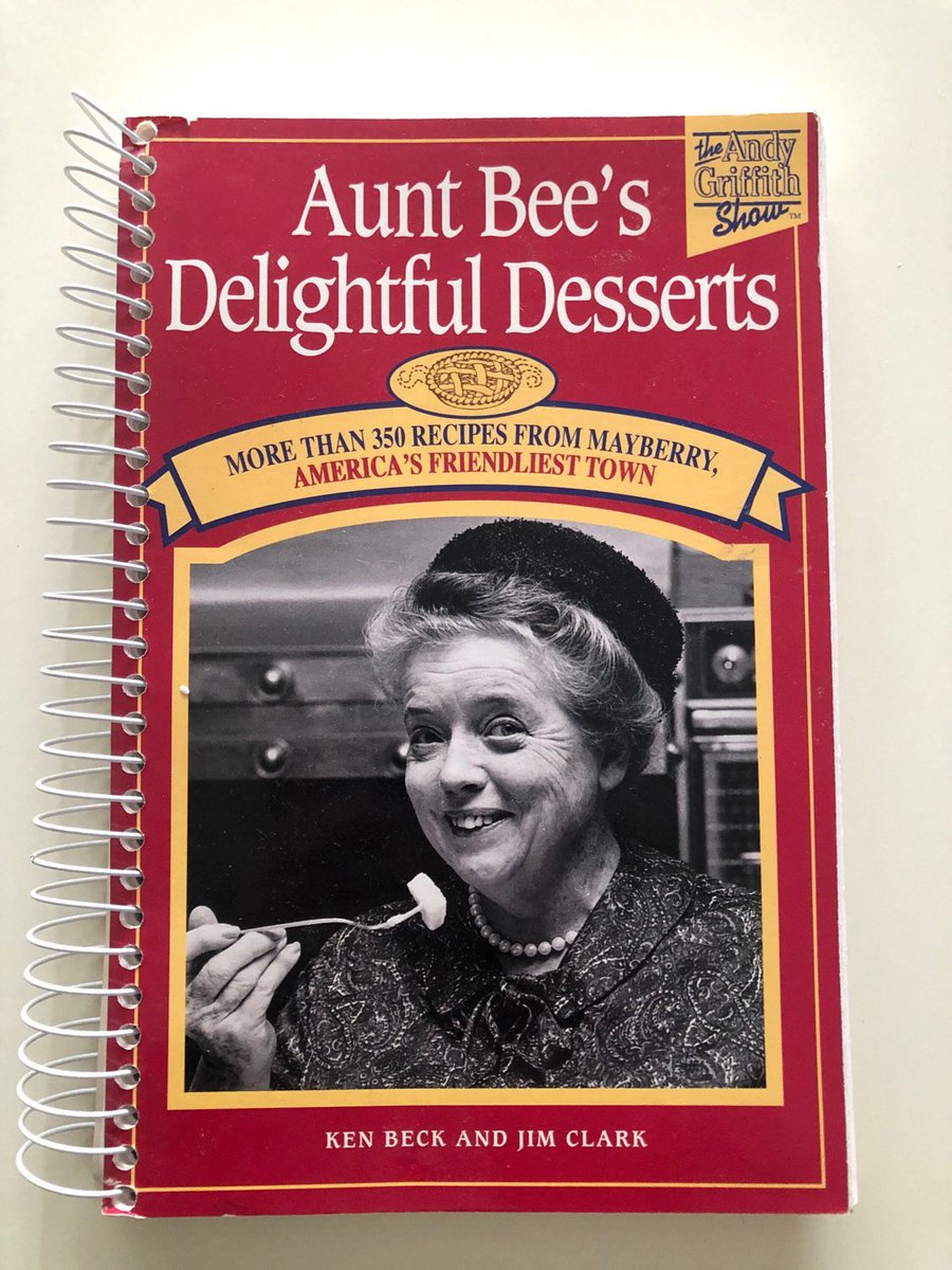 fairestofallwi1's tweet photo. Excited to share this item from my #etsy shop: Aunt Bees Delightful Dessert Cook Book 1996 Metal Ring #recipes #anygriffin #tvshow #auntbee #cookbook #dessertcookbook #andygriffin #lilshopofcollectabls https://t.co/dzjAAJSsaF https://t.co/HdoHWQoTPE
