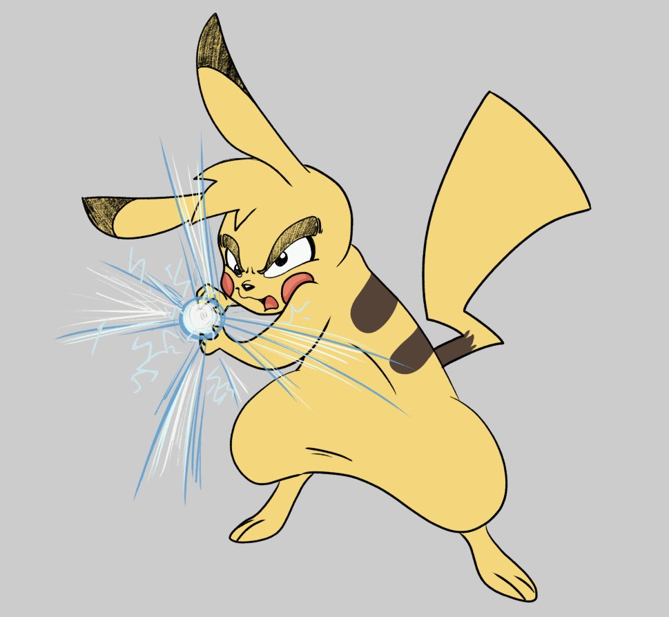 Madjick3's tweet photo. Just a quick sketch for today.
That's happening when you still aint got the new pokemon games and watch Dragon Ball Super to kill the time 😅
Have a great day! 😄 

#pikachu #goku #pokemon #dragonball #fanart #kamehameha https://t.co/hssBi8h8Gi