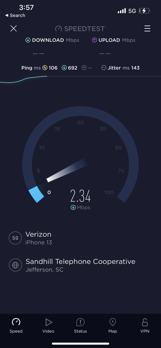smith3justin's tweet photo. @Verizon  @VerizonSupport  location, Huntersville, North Carolina this is the type of service you provide us in 2022 full bars, 5G service not even 3.0 MB per second is the slowest net work around. https://t.co/fC7tJ4ALhA