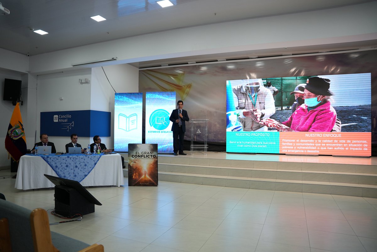 🔴 #ConcilioAnualUE |ADRA ECUADOR🇪🇨
"Debemos promover el desarrollo y la calidad de vida en cada familias que sufren el impacto de las emergencias y los desastres." Eco. Javier Espejo.
👉 Gracias a Dios 130 240 personas beneficiadas
#AdventistasEcuador       
#ConcilioEc22