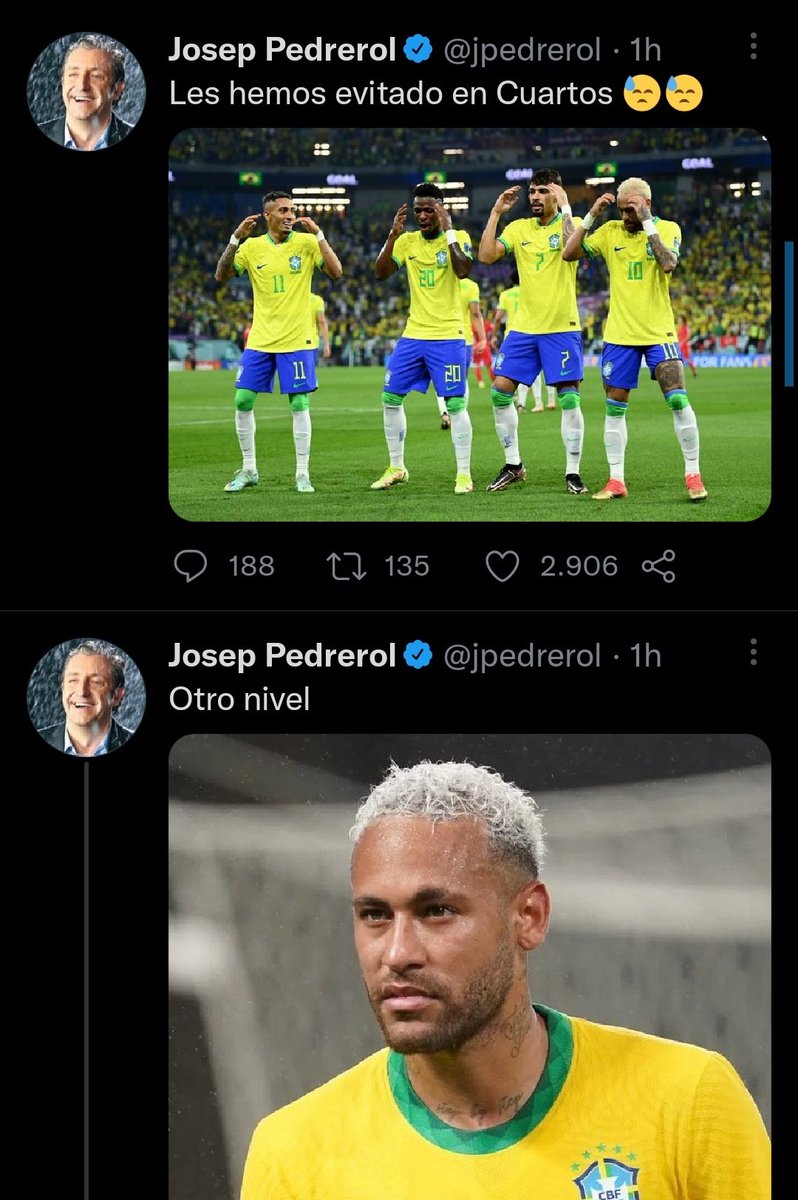 RotoChop_'s tweet photo. España gana 7-0 // Brasil gana 4-1 https://t.co/HpmzVJM8a0