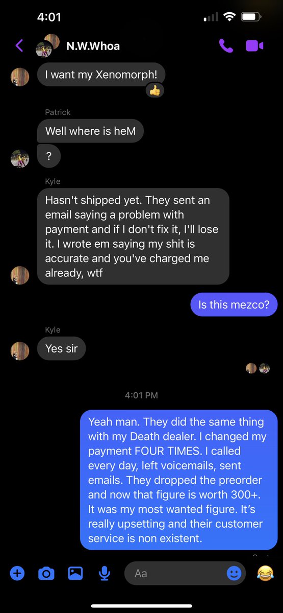 TheDoDudes's tweet photo. Just @mezcotoyz doing mezco stuff. Countless people have had this happen. Losing figures left and right, get no response other than (should have changed the payment which we all have done) Horrible Customer service. I’ve been collecting since Dk batman, it’s a shame. #mezco https://t.co/yuGWDZIntR