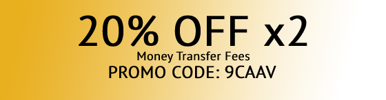 20% off Money Transfer Fees - 2 Transactions - mailchi.mp/afroint/20x2-o… #SierraLeone