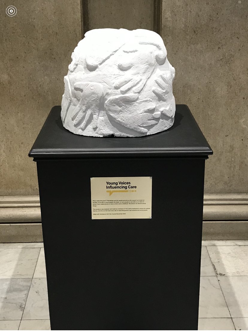 Claire Rutherford (@clairerhullcc) on Twitter photo A sculpture created by young people in care. What makes life good ! This describes the things important to them. Young People gifted this to Hull and it now stands in the Guildhall to be admired by all those who visit. Another proud moment.<a href="/HullCCpauline/">Pauline Turner</a> <a href="/humber_sw/">HumberSWTeachingPartnership</a> <a href="/CoramVoice/">Coram Voice</a> A sculpture created by young people in care. What makes life good ! This describes the things important to them. Young People gifted this to Hull and it now stands in the Guildhall to be admired by all those who visit. Another proud moment.<a href="/HullCCpauline/">Pauline Turner</a> <a href="/humber_sw/">HumberSWTeachingPartnership</a> <a href="/CoramVoice/">Coram Voice</a>