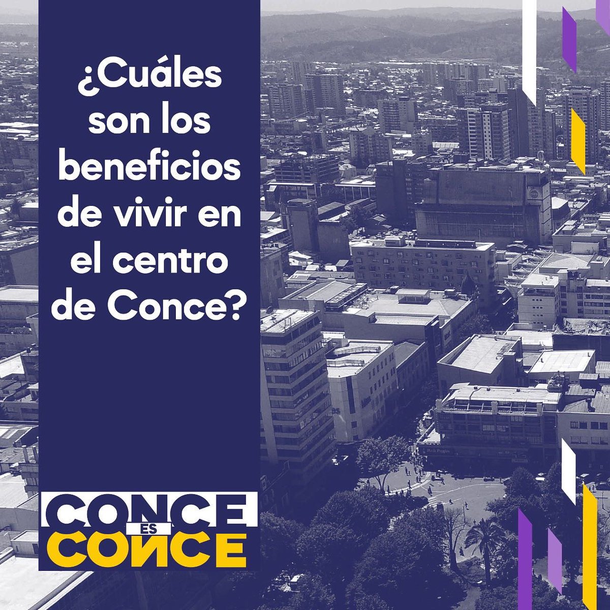conceesconce's tweet photo. Un estudio reciente detectó que 8⃣ de cada 🔟 personas que arriendan en el centro declaran tener un alto nivel de calidad de
vida.
Pero, ¿cuáles son los beneficios más directos de vivir en el centro de Conce?
#conceesconce https://t.co/t73dAFGIOz