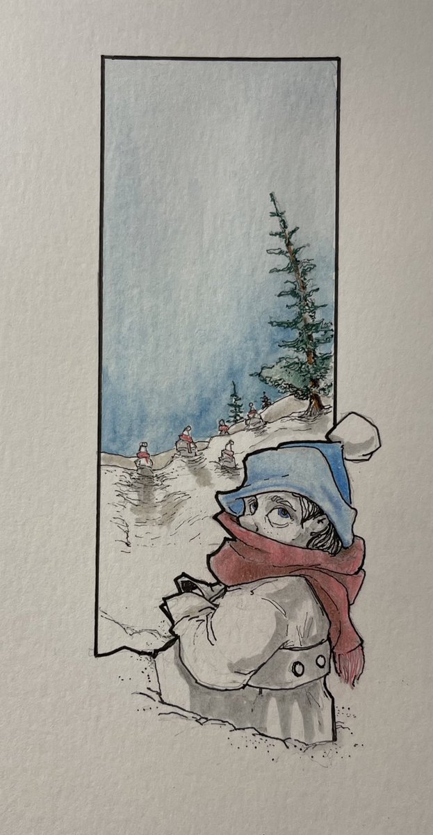 Another #Christmas #Carol #illustration even though this @fleetfoxessing song wasn’t originally a #holiday #song @PTXofficial has made #WhiteWinterHymnsl into one

#art #draw #drawing #sketch  #nashville #watercolor #coloredpencils #holiday #musicintopictures #scarves