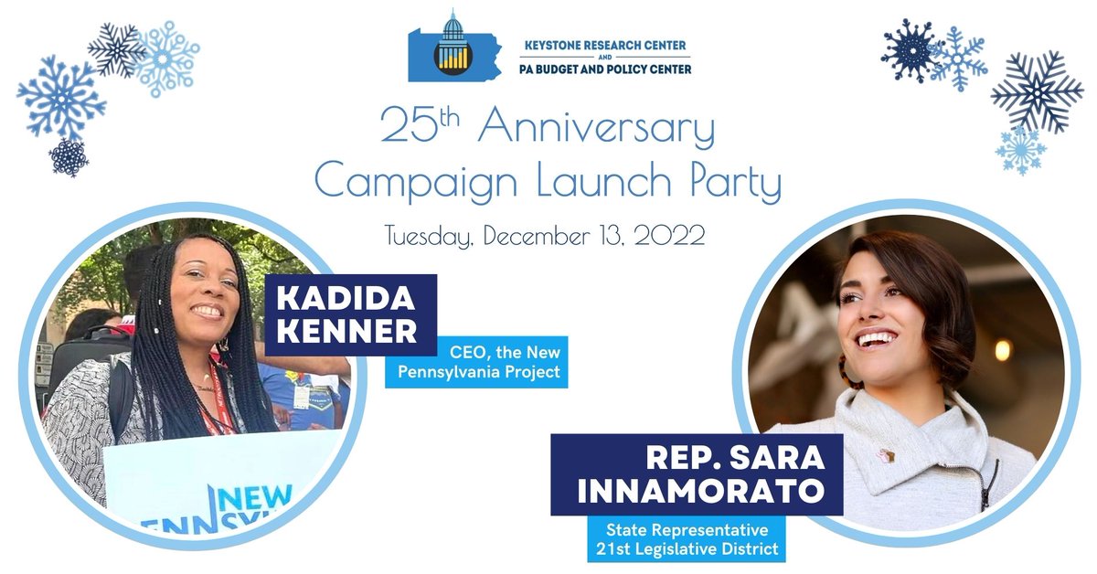 KRC_PA's tweet photo. We’re thrilled to announce two exciting speakers for KRC/PBPC's 25th Anniversary Campaign Launch event: @RepInnamorato, PA House District 21, and @kadidakenner, CEO of @NewPennsylvania! 
Don't forget to reserve tickets (or make a donation) before the 13th: https://t.co/g499FzCoPv https://t.co/1yQZywwyGE