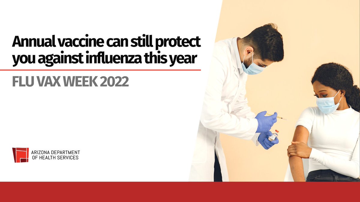 AZDHS's tweet photo. Do you want to skip the fever, cough, and body aches that come with influenza? 🤒
#RollUpYourSleeve and get the 2022-23 influenza vaccine to prevent you from the flu, and even hospitalization if you get sick. Learn more in today's blog: https://t.co/TBYFfAHdQq
#FluVaxWeek https://t.co/5aNOTXJXWr