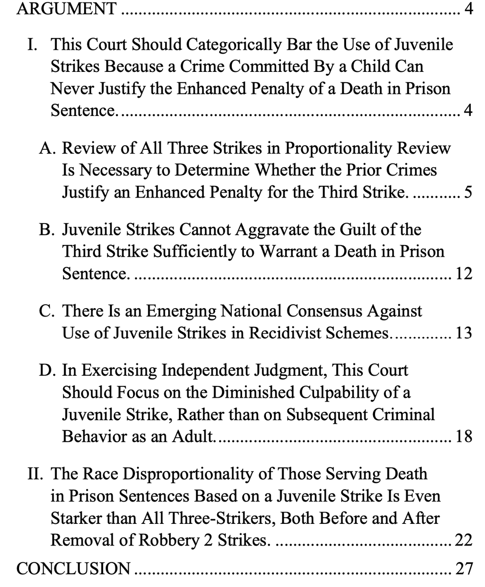 KorematsuCtr's tweet photo. Just filed - WA has one of most severe 3 strikes laws in nation. "Strike" committed as a child is treated same as "strike" committed by adult. 

A person should not die in prison because of a childhood offense.

+ SEVERE race disproportionality.

Brief:
https://t.co/7Jakj8Q1xa https://t.co/uqgayK9lhB