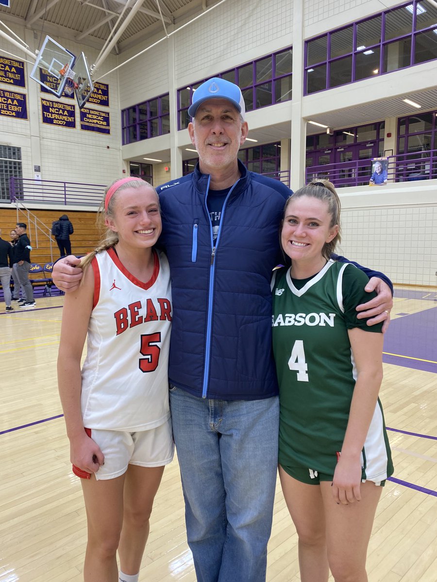 Such a cool moment watching these old friends and teammates play each other over the weekend. Got to coach them since 4th grade and my heart was full.