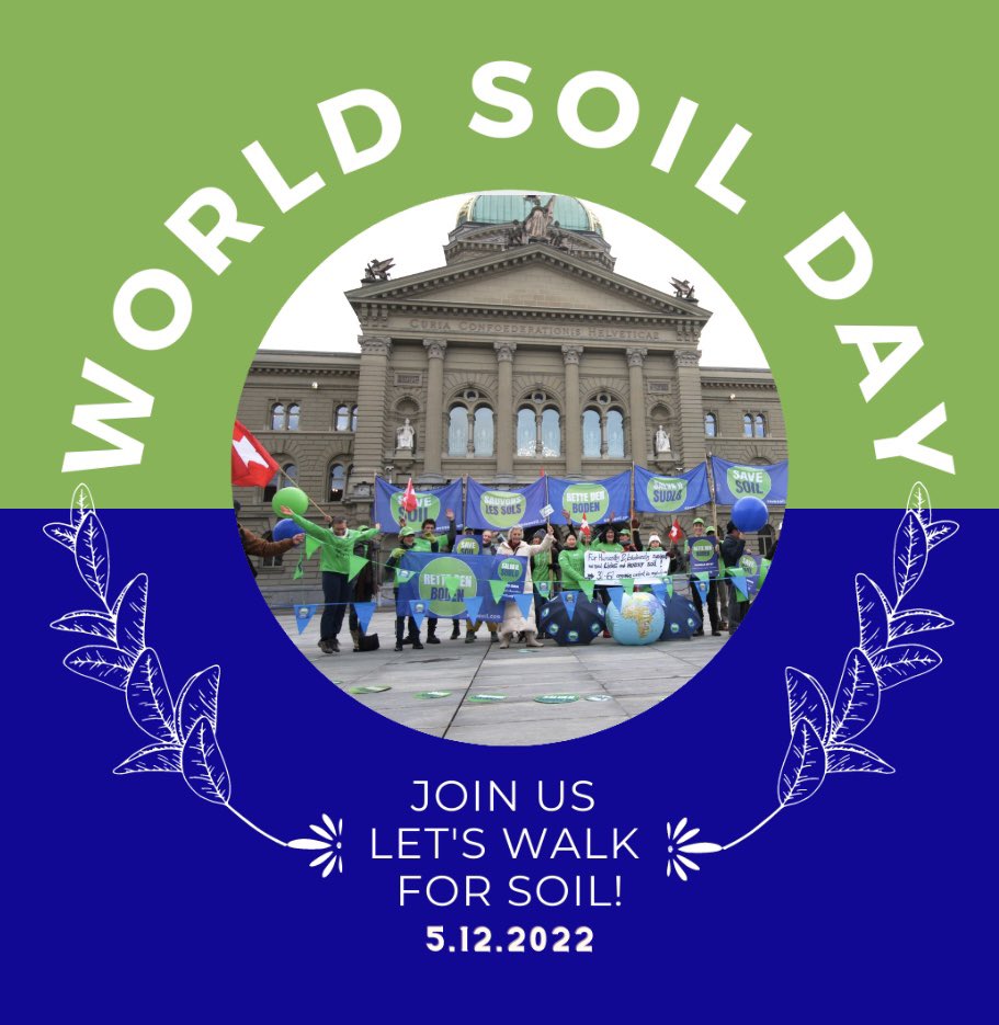 Heute war ein so schöner und wichtiger Tag 🌍🪱💚🇨🇭#WorldSoilDay #WorldSoilDay2022 #Weltbodentag Um die Aufmerksamkeit auf den Boden zu lenken, haben wir uns heute in Bern vor dem Bundeshaus getroffen. Werde ein #EarthBuddies @s_sommaruga @nanowellbeing @cpsavesoil @ParmelinG