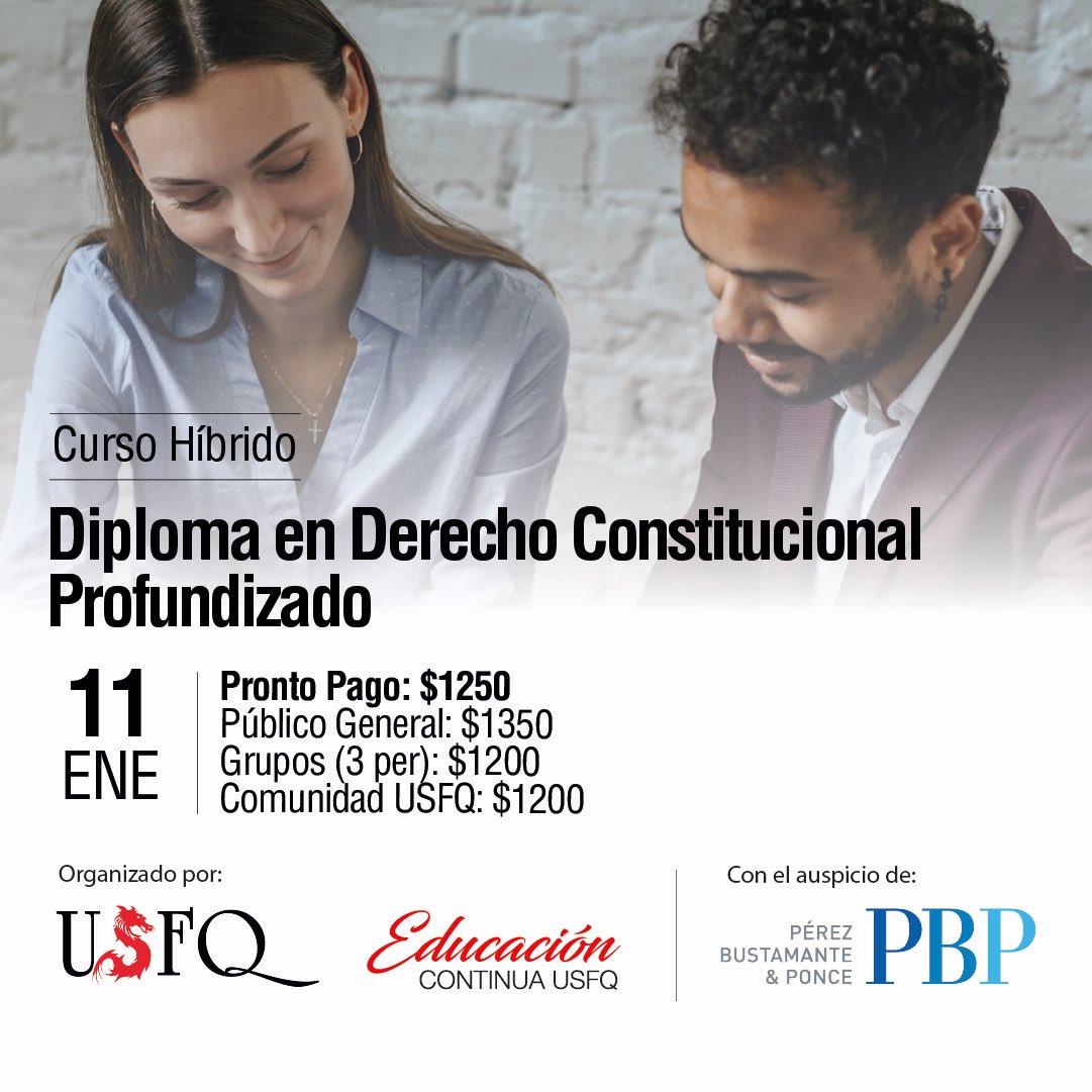mmaldonadomunoz's tweet photo. Diplomado en Derecho Constitucional Profundizado. Tenemos profesores de Italia, España, Eslovenia, Argentina, Chile y Ecuador. Todas las clases se pueden seguir online. Más información aquí: https://t.co/GcZKhuSozB https://t.co/ZGbxz9fabf