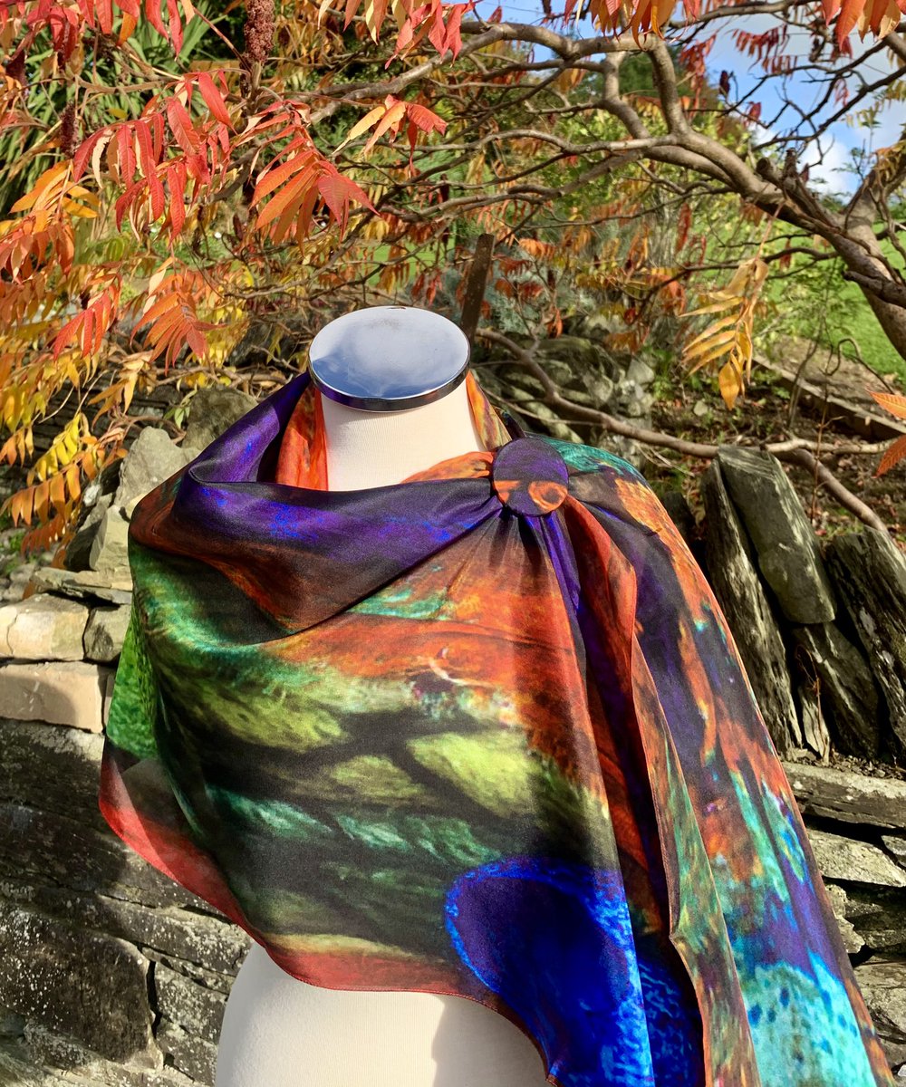 boynevalleyart's tweet photo. Luxurious Silk Scarves -  from my original Textile Art Collection. Perfect Christmas Gifts designed in Ireland. #Boynevalleyart #buyirish #buylocal #luxuriousgift #lovewhatyougift #supportlocal https://t.co/Fdh69ASGN0