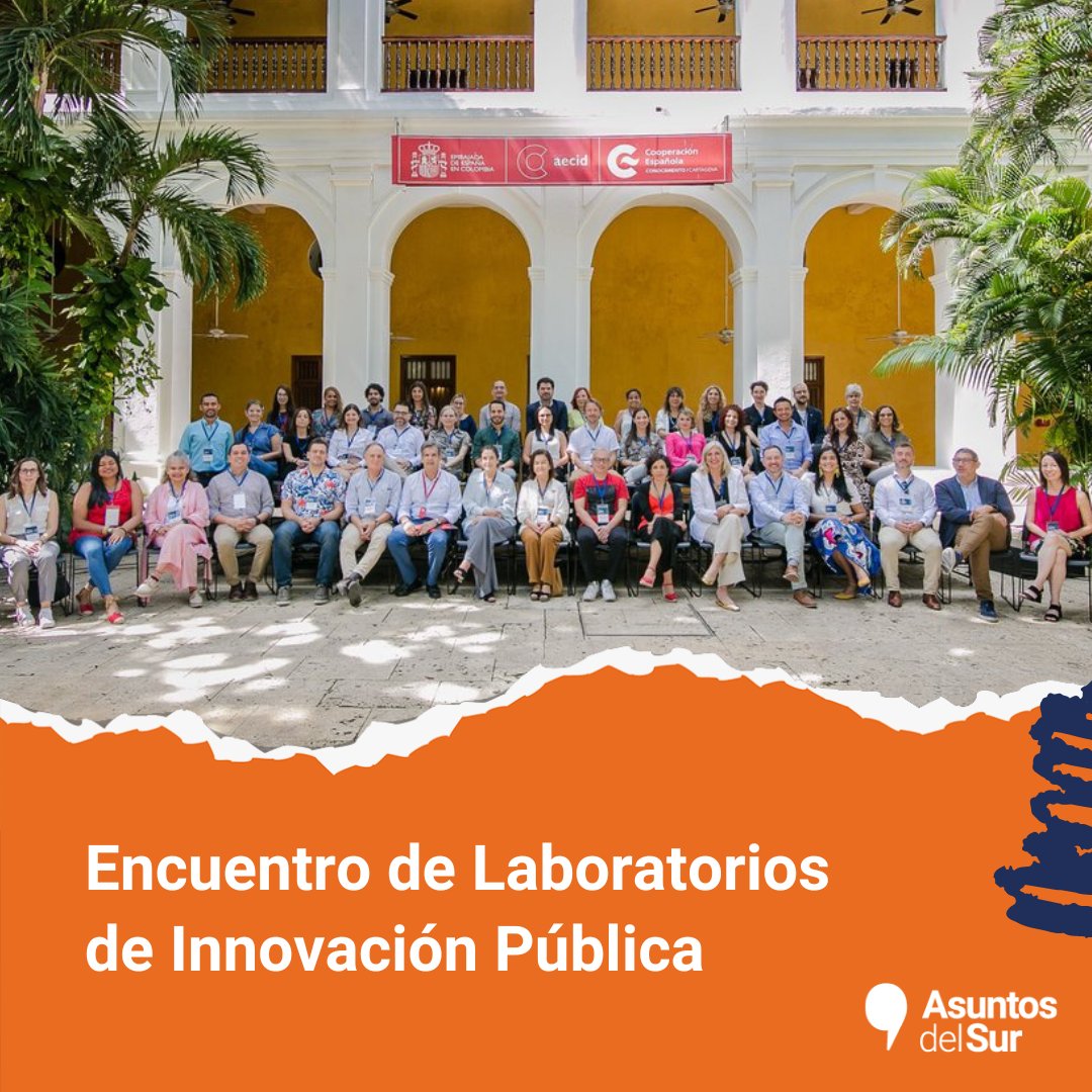 AsuntosDelSur's tweet photo. 💡Desde #AsuntosDelSur estamos muy felices de haber participado en el "Encuentro de Laboratorios de Innovación Pública" organizado por @AECIDColombia  y  @CFCECartagena, con el apoyo de @polilabunr  y nuestros colegas de @novagob. https://t.co/6k05tNSYuW