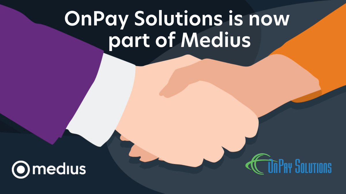 OnPaySolutions's tweet image. Hi OnPay Solutions followers! Following our acquisition with @MediusGroup this year, we have decided to retire this page. For the latest news on simplifying, streamlining, and #automating your #payments workflow, please follow the Medius Twitter account: .