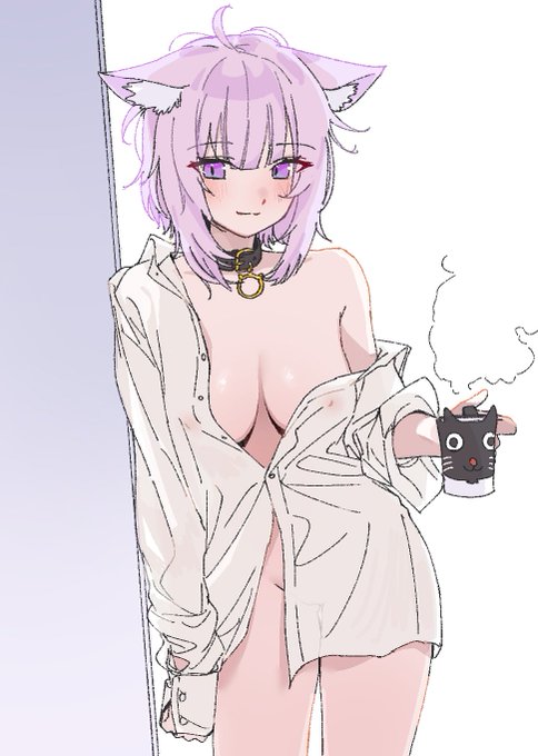 「あ、起きちゃった?
うーん、君の寝顔を見ながら珈琲でも飲もうかなって
思ったのに笑」 