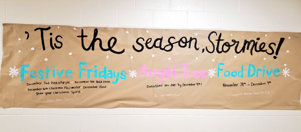 MadameCallaghan's tweet photo. Check out the Student Council's and Social Justice Team's Christmas initiatives! Let's open our hearts this Advent season @StScholStorm ! https://t.co/rZeeqZIqKY