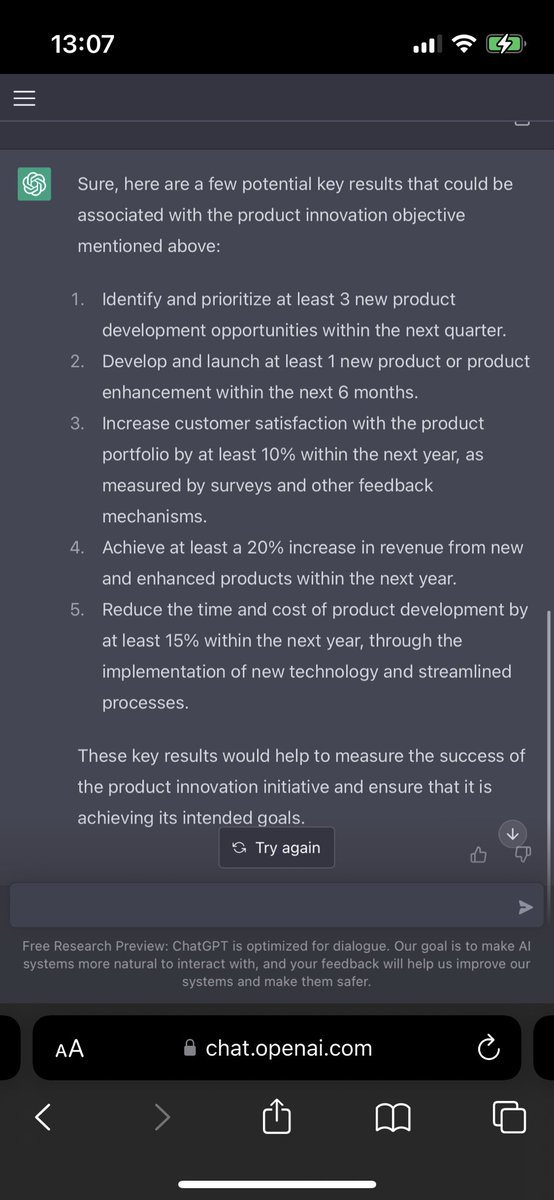 ChatGPT ready to replace Product Managers and their OKRs 😂 #ai #chatgpt #product