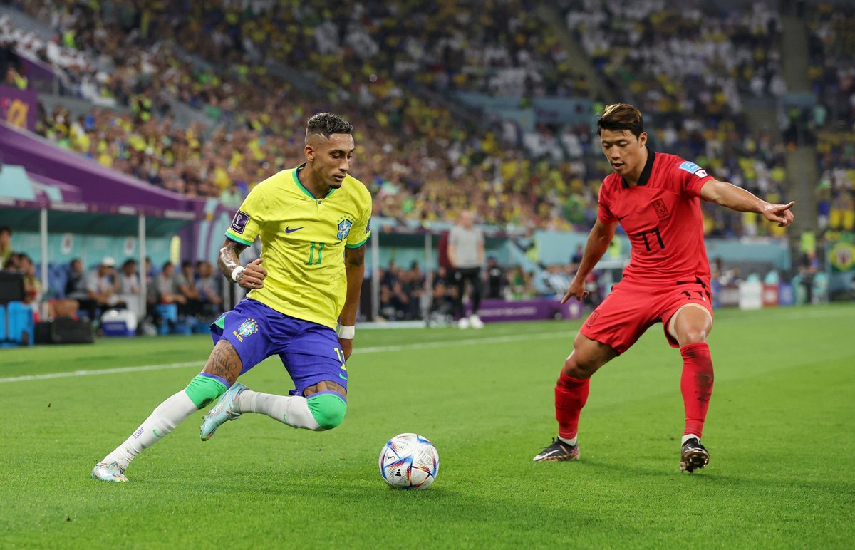 Barca_Buzz's tweet photo. 📊| Raphinha vs South Korea.

- Most Shots Attempted - 5
- Most Shots On Target - 3
- Most Key Passes - 3
- Most Big Chances Created - 2
- Most Accurate Crosses - 1
- Joint Most Successful Tackles - 2
- 2nd Most Duels Won - 5

Via: @SofaScoreBR https://t.co/Pg1CWQLdWd