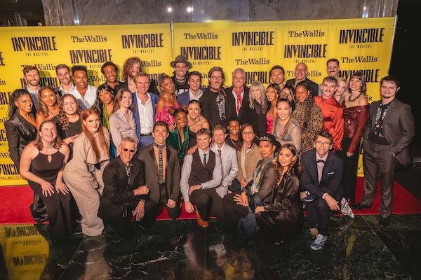 InvincibleBway's tweet photo. The best looking cast and crew this side of Verona! #invinciblebroadway

#openingnight #patbenatar #worldpremiere #rockandroll #latheatre https://t.co/HWWcWvJMiu