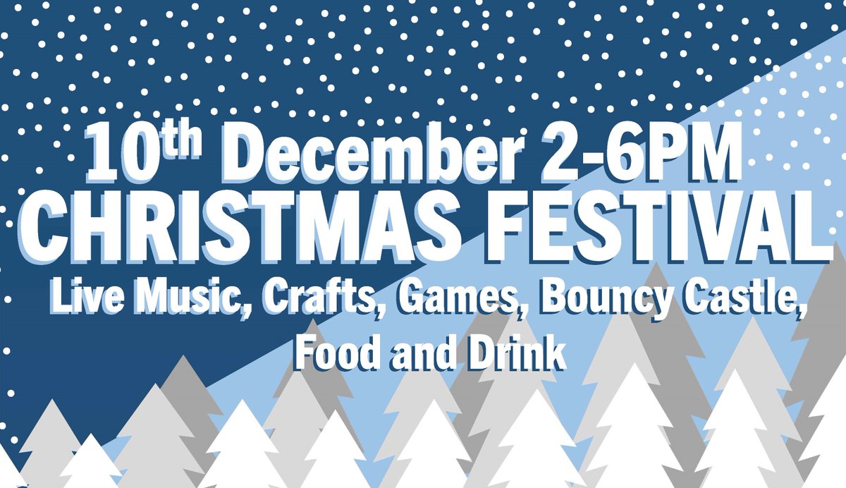 Christmas Festival
Come join us from 2pm-6pm for lots of live music, food and drink games, a bouncy castle and lots of other activities.