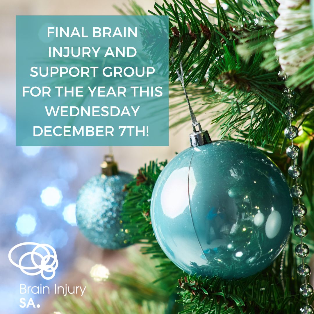 On Wednesday it’s the final Brain Injury and Support Group (BISE) for the year! 🧠🎄 
Join us for a morning of talking all things Christmas. RSVP essential to Ed Weaver on Edward@braininjurysa.org.au or phone our office on 8217 7600.

#braininjurysupport #christmastime