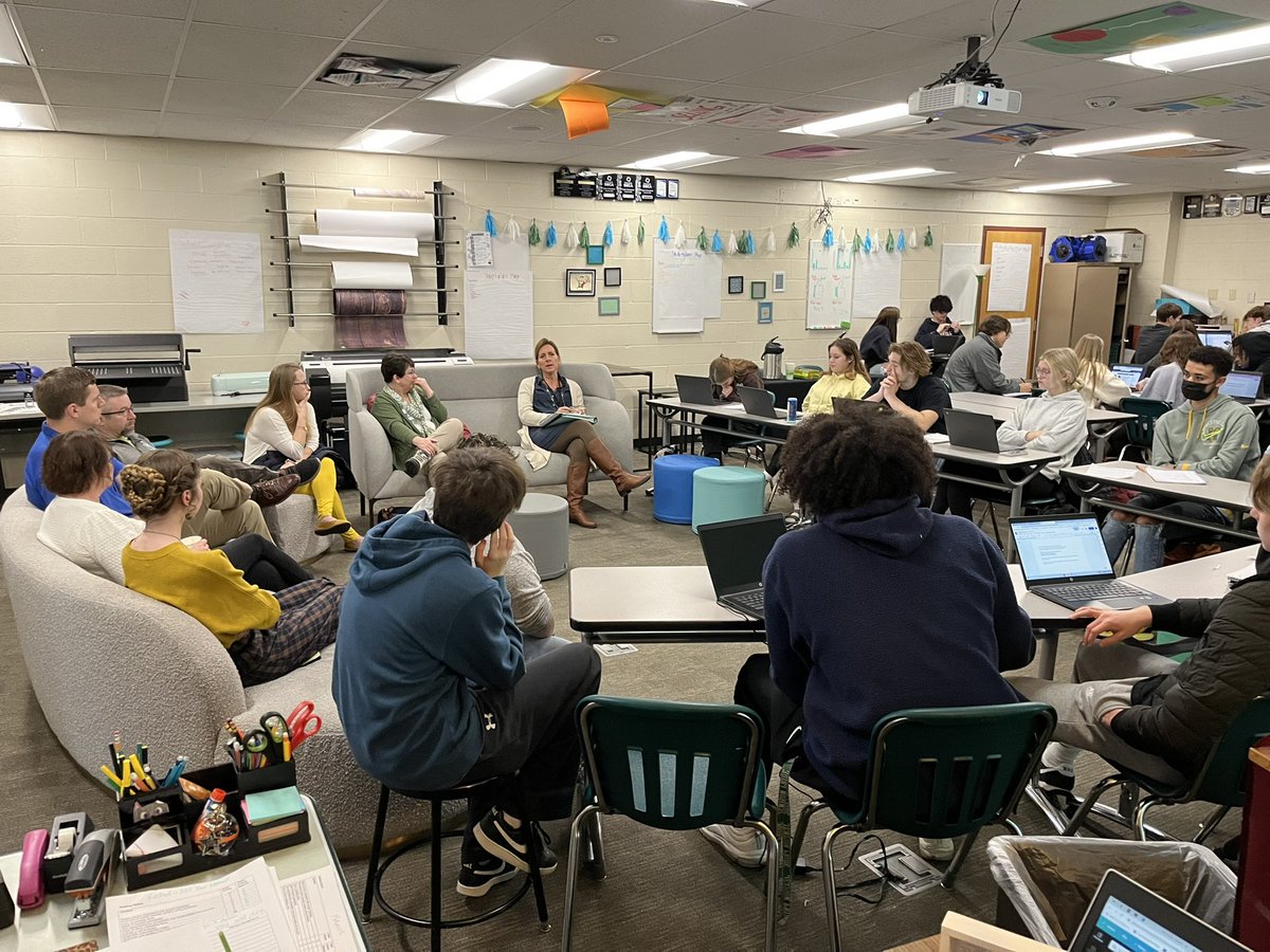 Thank you to some Jenison staff, community members, and students for participating in a focus group today for the Cats Corner. I love that students are engaging with our target market to improve the CC through research!