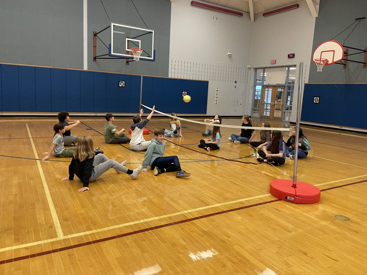 Feeling inspired from <a href="/SHAPE_PA/">SHAPE PA</a> and Wendy Fagan from <a href="/ENVISIONBSports/">ENVISION BlindSports</a>! Taught my students sitting volleyball today and talked about the Paralympics. They had a great time and have a greater appreciation for how challenging sitting volleyball is!