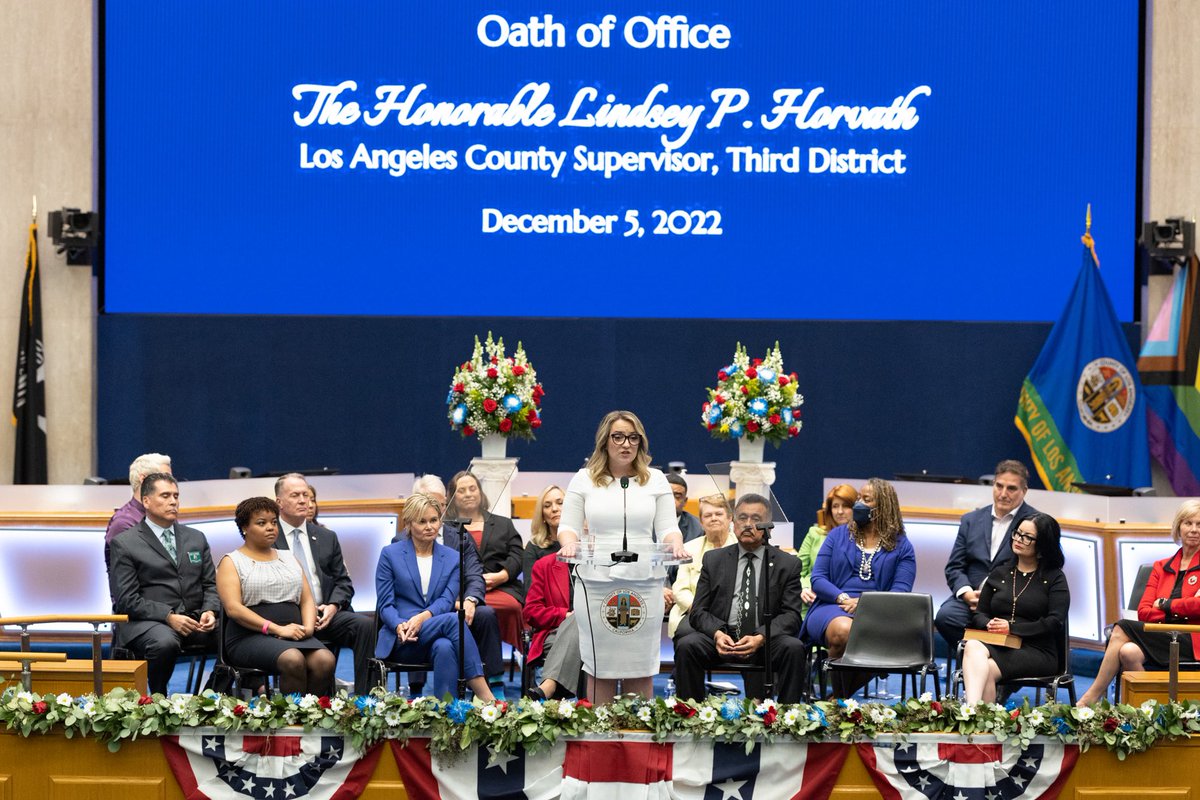 Congratulations to @LindseyPHorvath who was sworn in today as the new Third District Supervisor 🇺🇸