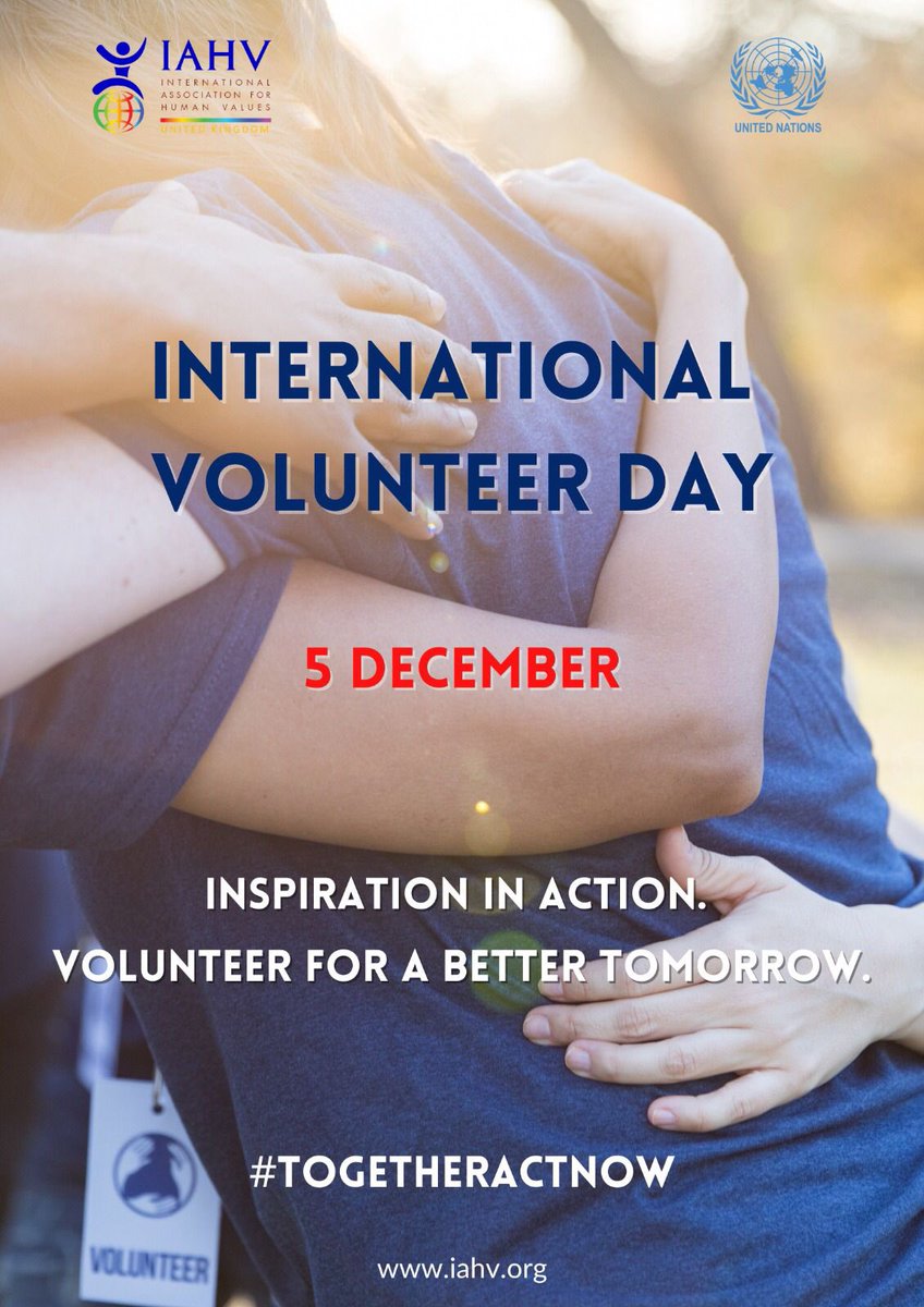 The beneficiaries of IAHV’s multiple projects &amp; IAHV are very grateful to our selfless, passionate ⭐️ Volunteers ⭐️ 

To mark the UN’s international Volunteer day, we take the opportunity to say it again: 
Thank You!!

To get involved, feel free to drop a line to info@iahv.org.uk