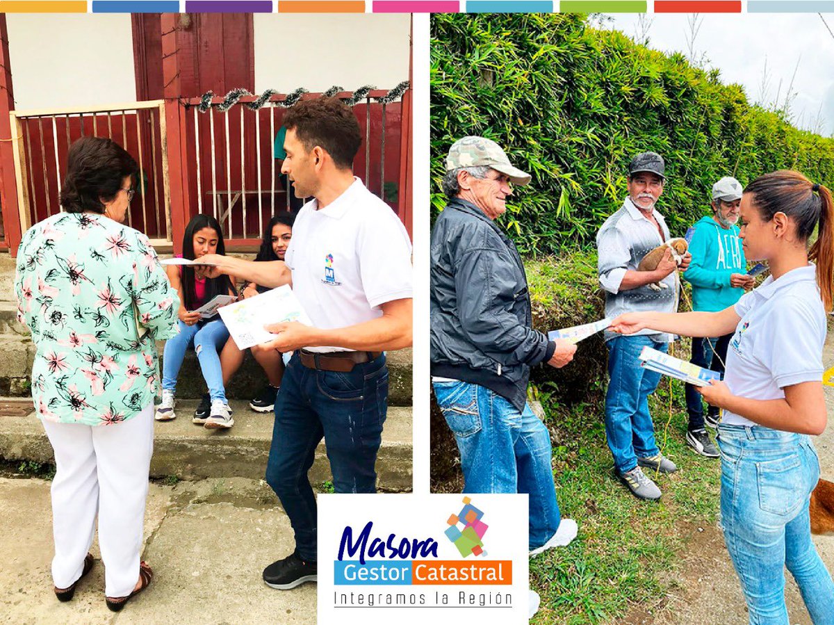 MasoraManizales's tweet photo. ¡Continuamos llegando a todos los rincones de nuestro municipio!
Estamos en la vereda la Garrucha, buscando tener un acercamiento con la gente y socializando los beneficios de la actualización catastral. 
#Catastro #ActualizaciónCatastral #Gestor #Veredas #ManizalesAvanza https://t.co/WfBpjBJeXK