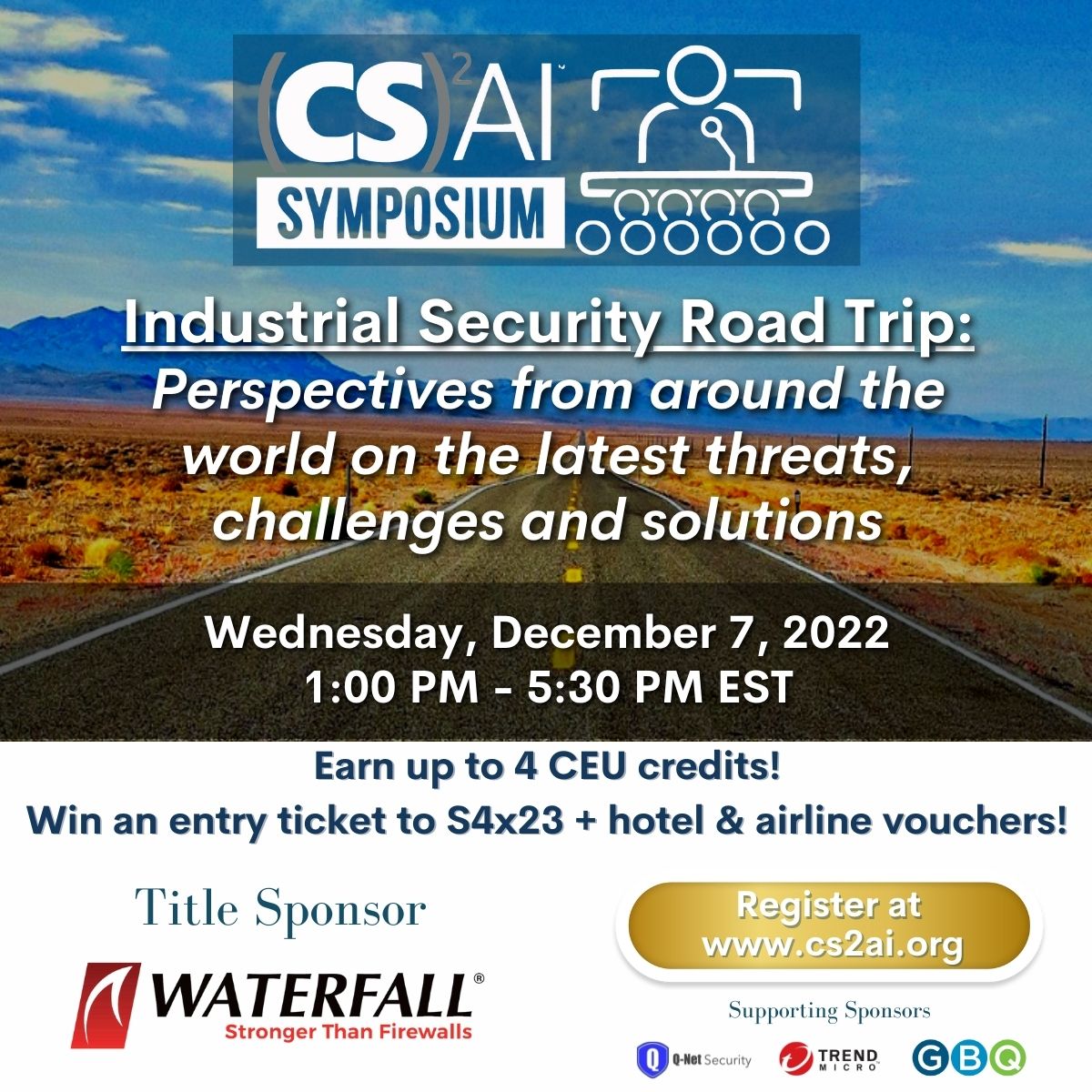 Industrial security trends, threats, &amp; interventions will be reviewed in this week's free Symposium. Register &amp; attend for free #ceu, &amp; chances at our grand prize, a ticket to next year's S4 event in Miami! #cs2aionline #otcybersecurity #icscybersecurity
cs2ai.org/sm-cybersecuri…