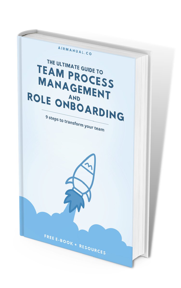 AirManual's tweet photo. In “The Ultimate Guide to Team Process Management and Role Onboarding” you'll learn where to start and how to keep moving.

Download it here: https://t.co/jBRoVNitkj

#Onboarding #Entrepreneur #AirManual #Processes #EasyProcesses #ContinuousImprovement https://t.co/dF612aVGgz