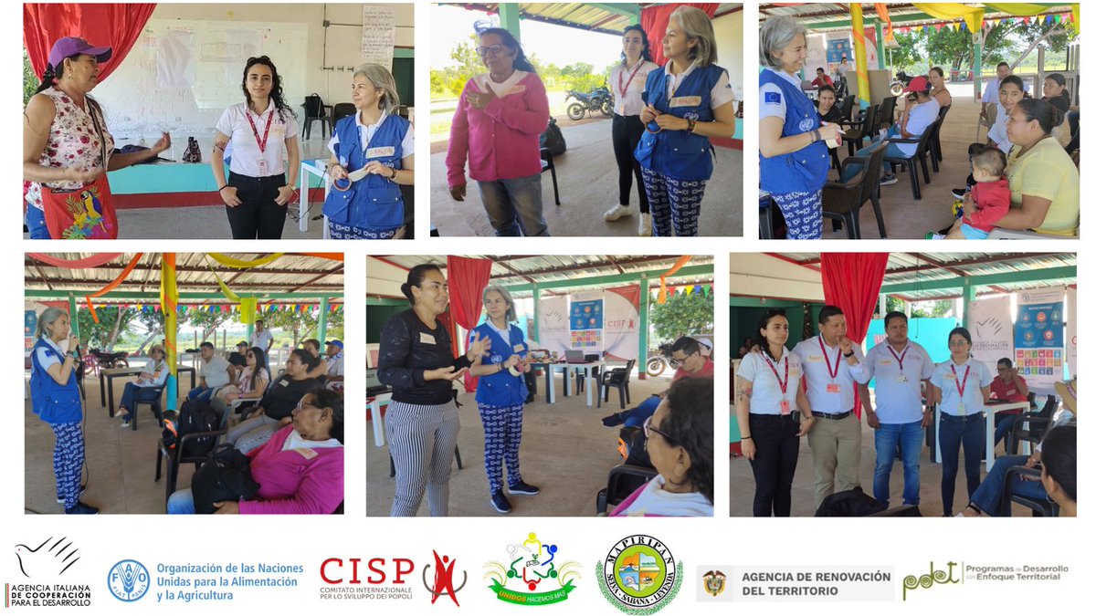 FAO_Colombia's tweet photo. #AvanzaMapiripán con el gran encuentro “Compartiendo Experiencias” que reunió las familias👩🏽‍🌾🙋🏿‍♂️👨‍👩‍👧‍👦 que apuestan a la producción de caña panelera, maracuyá, plátano y yuca; los sistemas de producción de palma🌴así como los conucos de yuca brava de la comunidad Sikuani. https://t.co/bWETqgyEuJ