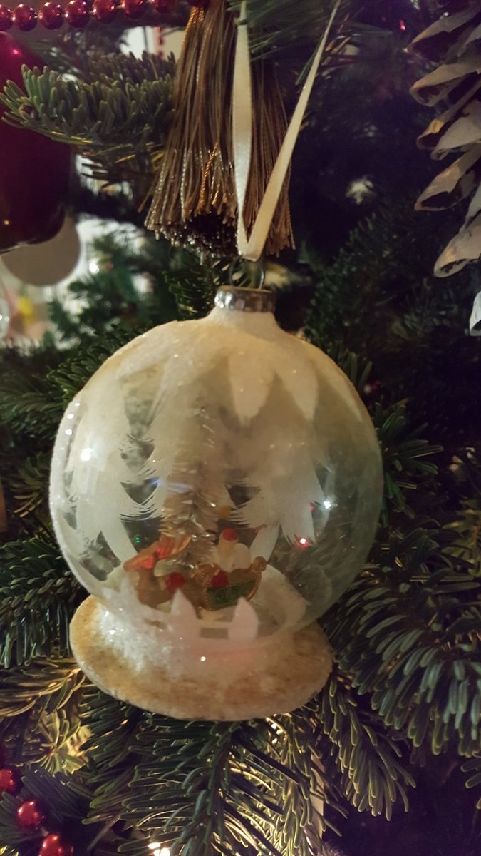 @CBCHereandNow I have 4 ornaments that my mum and dad bought their first Christmas together in 1952. There were 12 originally. My sister has 5. I lost one to a tree falling over. I think they paid 75 cents for them. They have both passed and so the ornaments mean a lot to me.