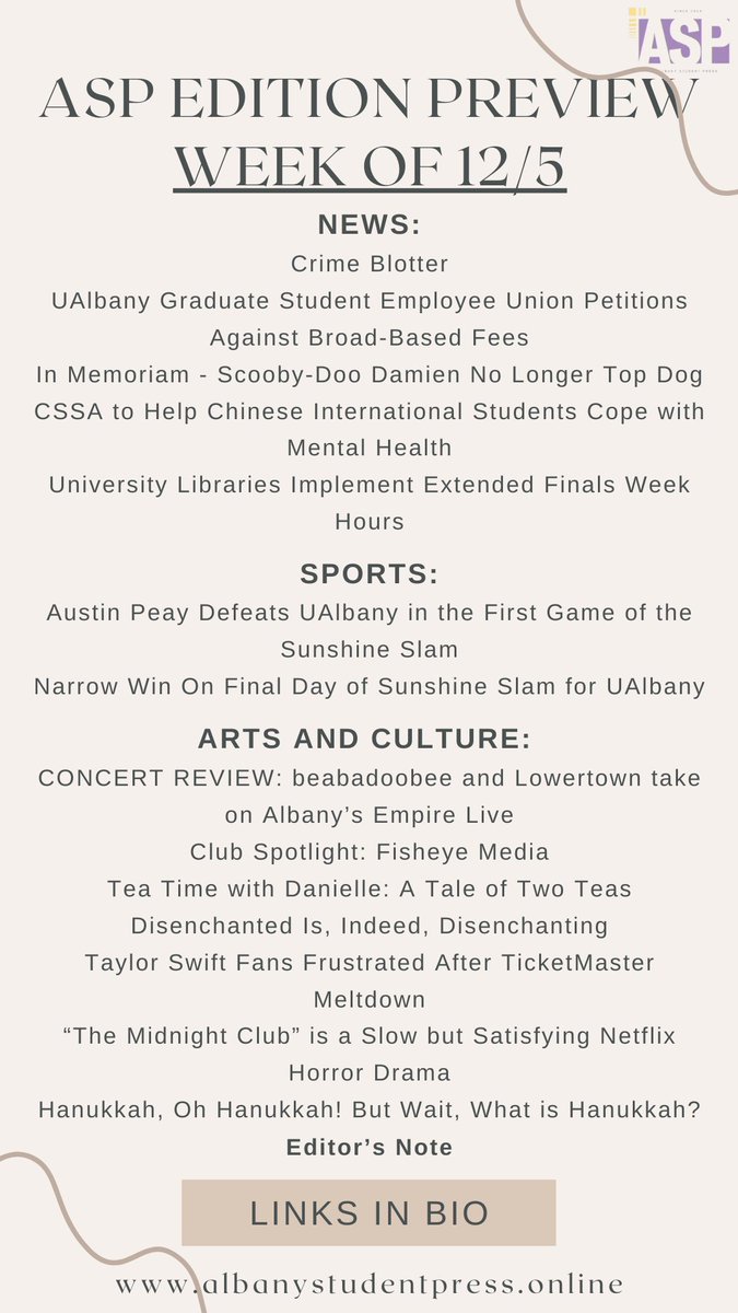 Albany Student Press tweet media