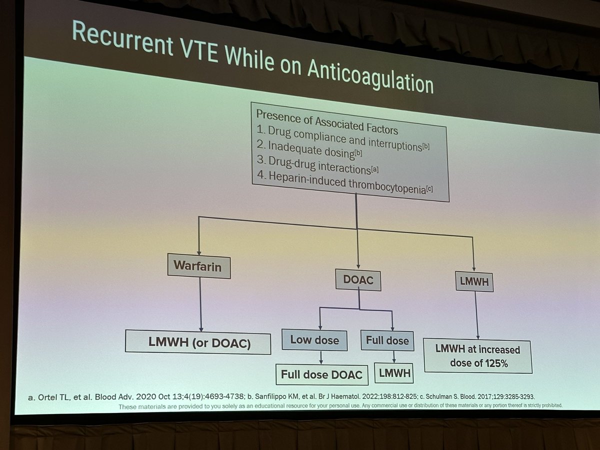 What do you do when a patient develops #VTE recurrence while on #cvCoag? @adityasharmamd gives us a clear pathway to follow. #BackToHeart22