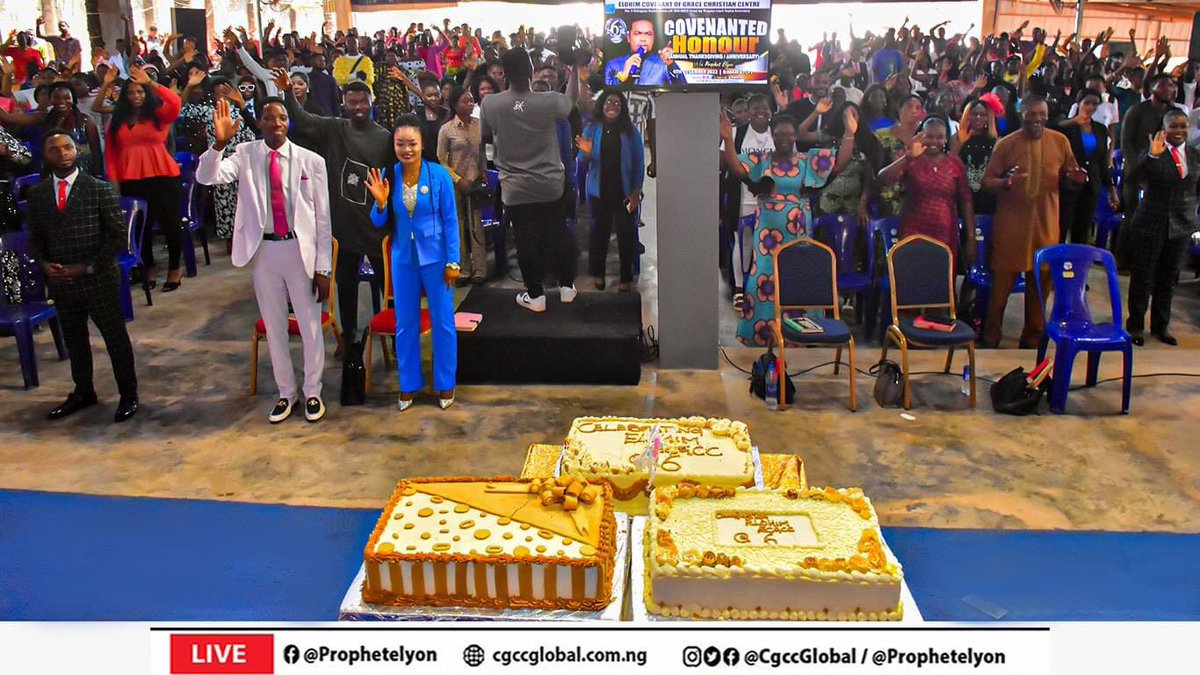 prophet_elyon's tweet photo. WE CELEBRATE THE 6TH YEAR ANNIVERSARY OF ELOHIM COVENANT OF GRACE CHRISTIAN CENTRE.
Glory To Jesus!!
#ELOHIMCGCC
#PROPHETELYON
#COVENANTEDHONOUR
#4THDEC, 2022. https://t.co/1VwnpYXgbX